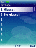 key labels
