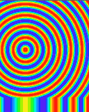 wave llab with rainbow color scheme