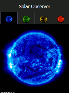 screenshot of solar observer